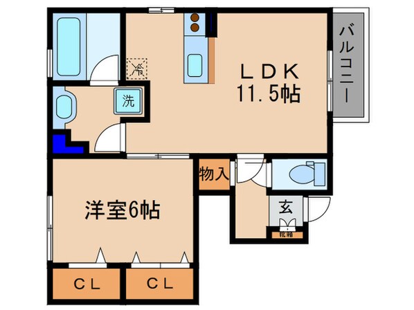 ドルフ東矢倉の物件間取画像